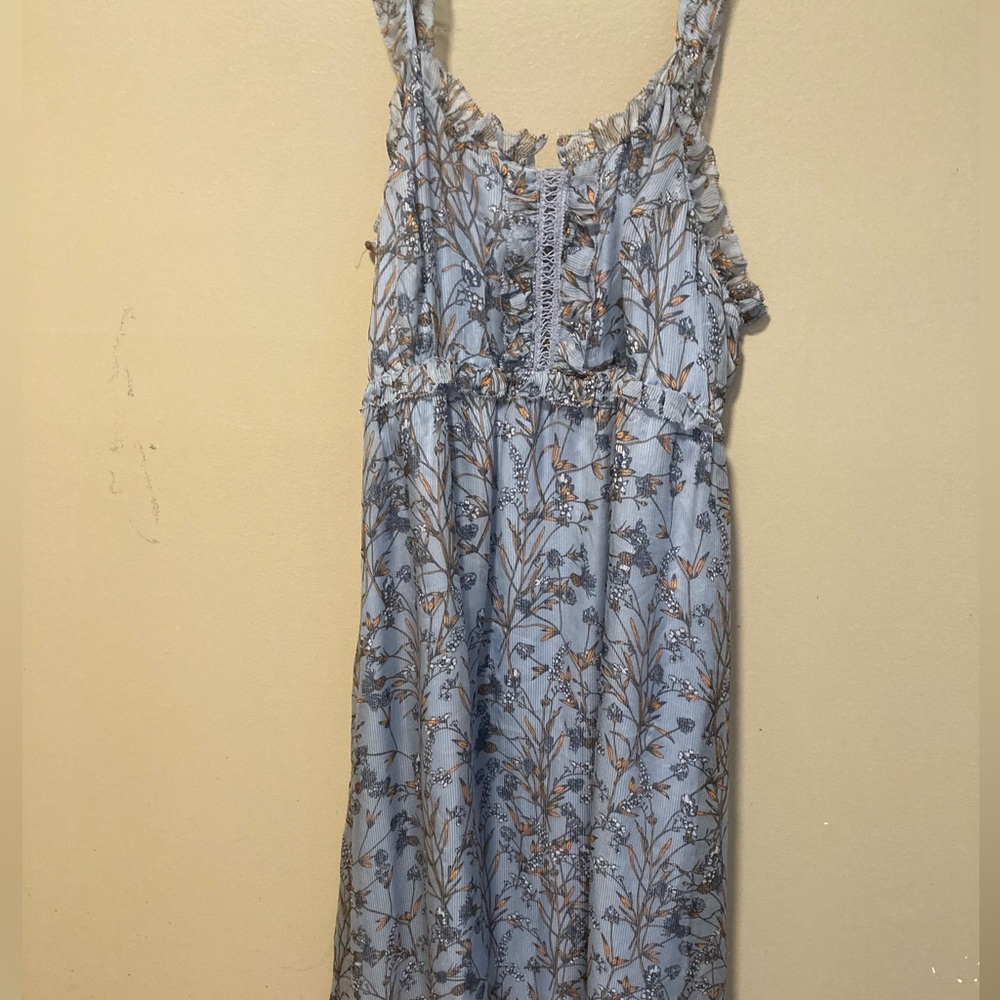 Very long, tank top zip up dress